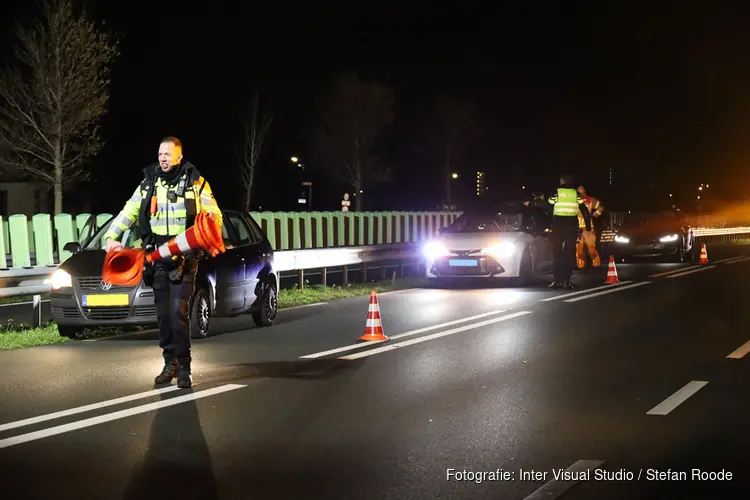 Ongeval met vier voertuigen op Jaagweg, aanhouding en vluchtende automobilist