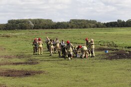 Brandweer redt paard uit sloot langs N235 bij Ilpendam