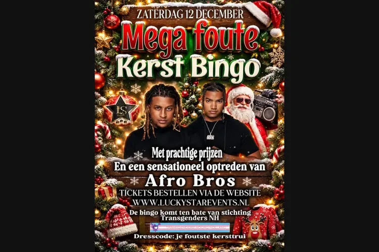 Mega Foute Kerst Bingo met entertainment en hilariteit in Purmerend