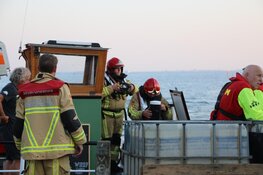 Brand op boot aan Zuideinde
