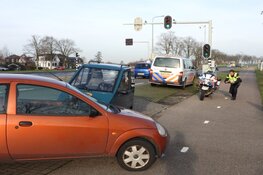 Gewonde bij botsing 45km-auto