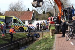 Scootmobiel te water in Kwadijk