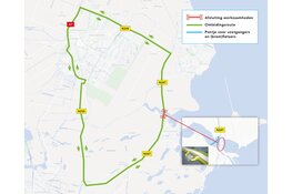 N247 twee weekenden dicht voor heiwerk en plaatsing tijdelijke brug