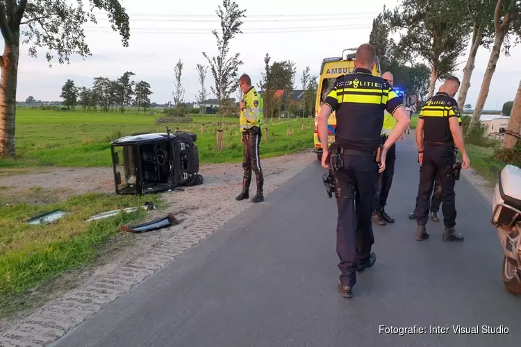 Persoon gewond na ongeval met invalidewagen