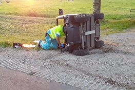 Persoon gewond na ongeval met invalidewagen