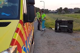 Persoon gewond na ongeval met invalidewagen