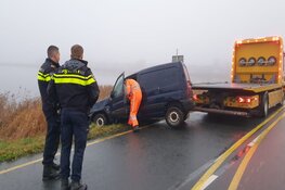 Eenzijdig ongeval op dijk tussen Monnickendam en Marken