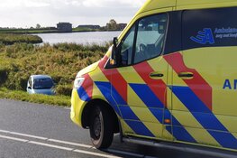 Ongeluk op dijk richting Marken