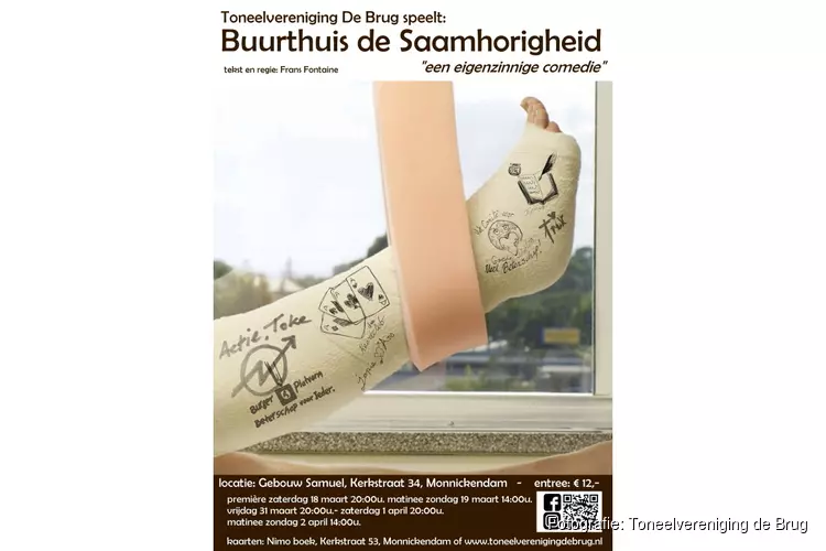 Toneelvereniging ‘de Brug’ komt met zelf geschreven stuk op de planken.