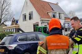 Brand in huis in verbouwing in Landsmeer