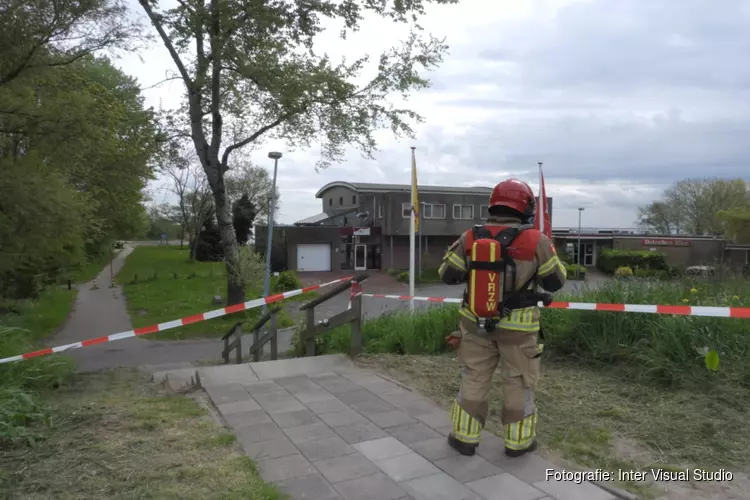 Gaslek bij restaurant in Monnickendam