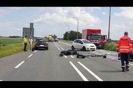 Motorrijder zwaargewond na botsing met 'kerende automobilist'