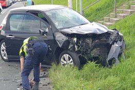 Botsing op Waterlandse Zeedijk in Zuiderwoude